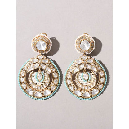 Joules By Radhika Polki and Pearl Drop Earrings