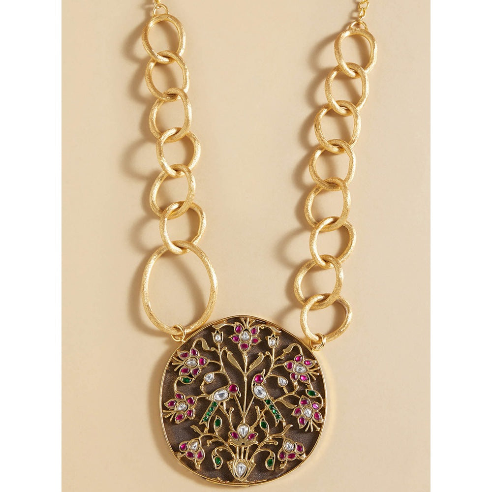 Joules By Radhika Gold Tone Bespoke Pendant Necklace