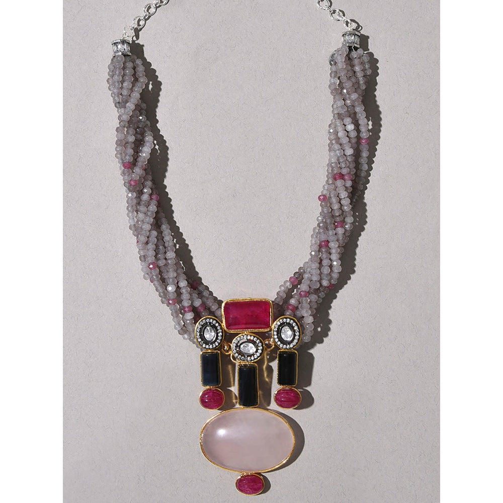 Joules By Radhika Multi Colour Bespoke Twisted Necklace