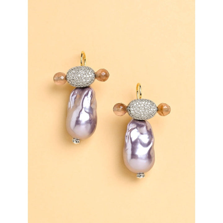 Joules By Radhika Grey Ladybug Stud Earrings