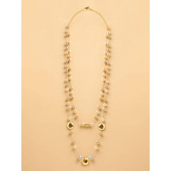 Joules By Radhika Gold Pearl Beaded Sautoir