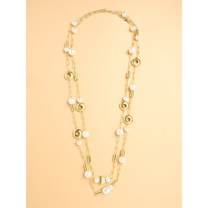 Joules By Radhika Link Chain Pearl Bean Sautoir