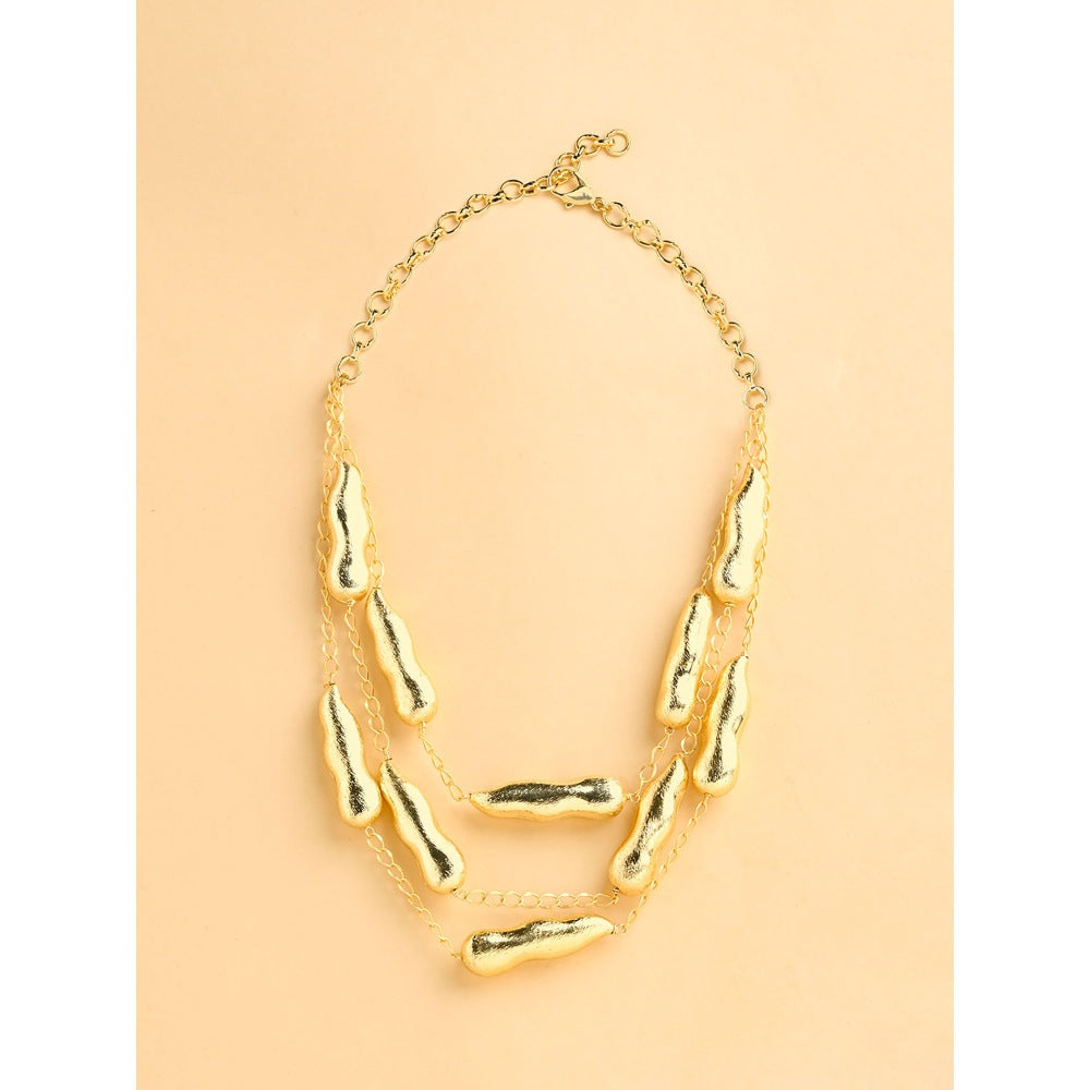 Joules By Radhika Chunklet Layered Necklace