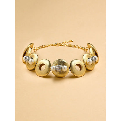 Joules By Radhika Golden Circlets Mini Choker