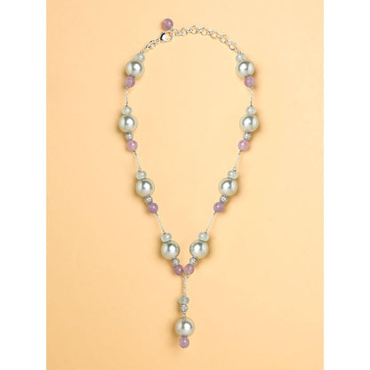 Joules By Radhika Sky Pearl Lariat Necklace