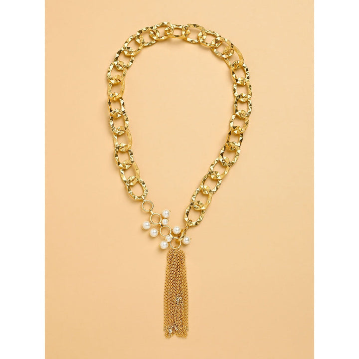 Joules By Radhika Link Chain Lariat Necklace