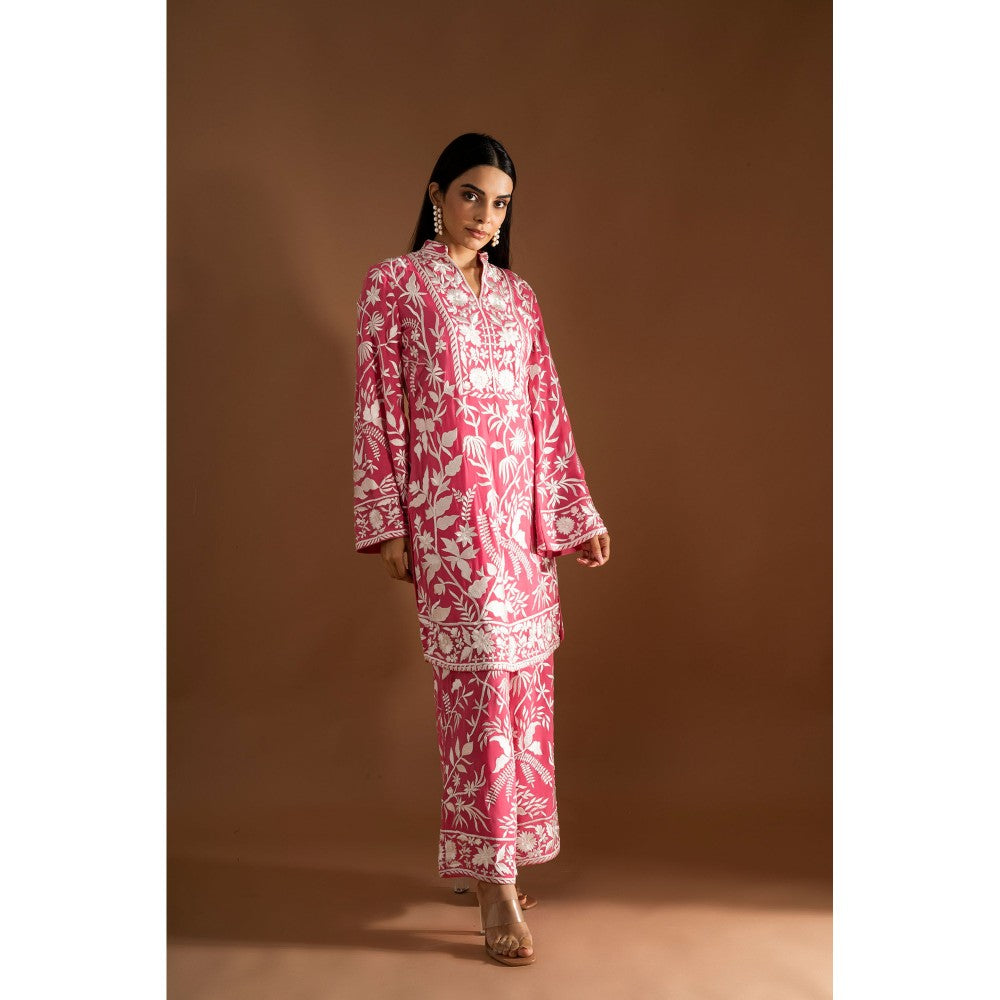 JUHI NANDA Two Piece Co-Ord-Pink (Set of 2)