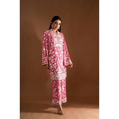 JUHI NANDA Two Piece Co-Ord-Pink (Set of 2)