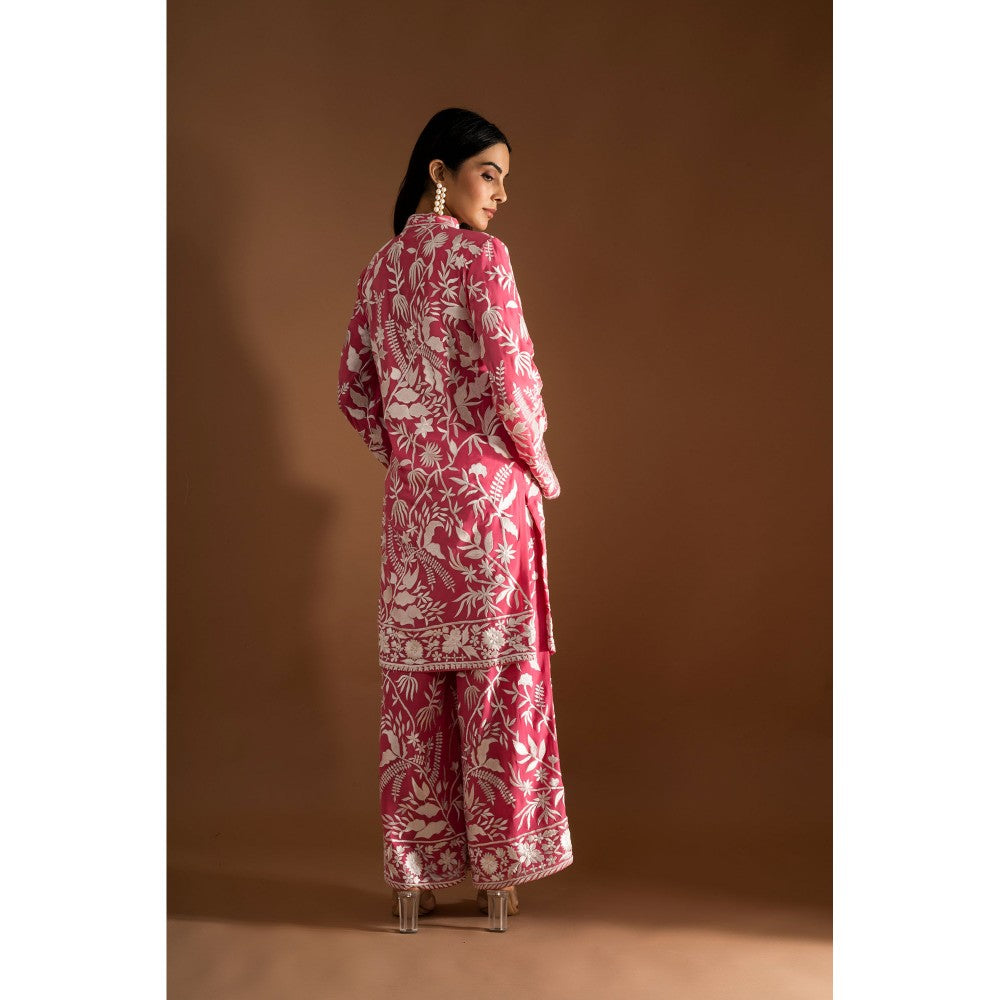 JUHI NANDA Two Piece Co-Ord-Pink (Set of 2)