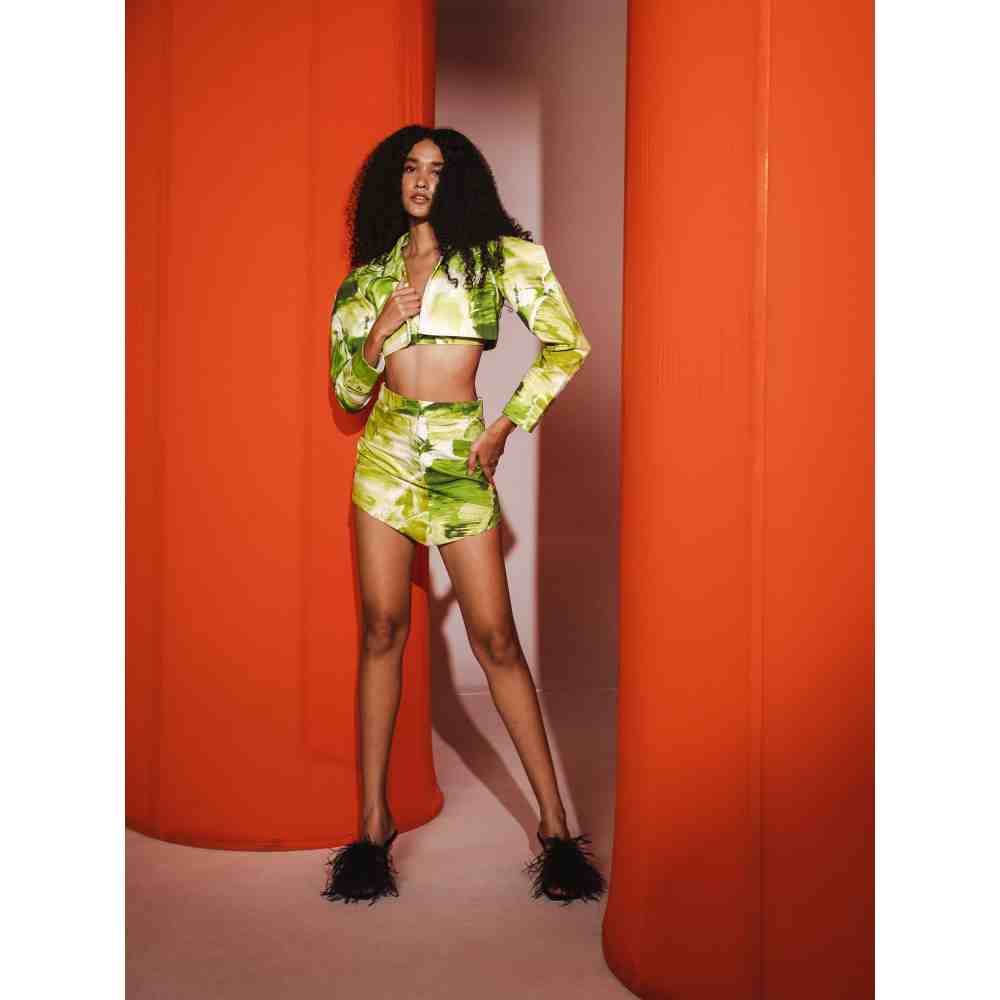 JULY ISSUE Green Ava Matching Co-ord (Set of 3)