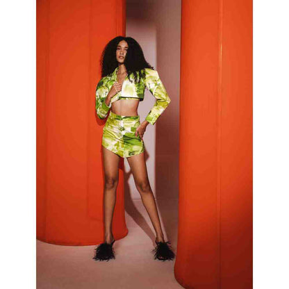 JULY ISSUE Green Ava Matching Co-ord (Set of 3)