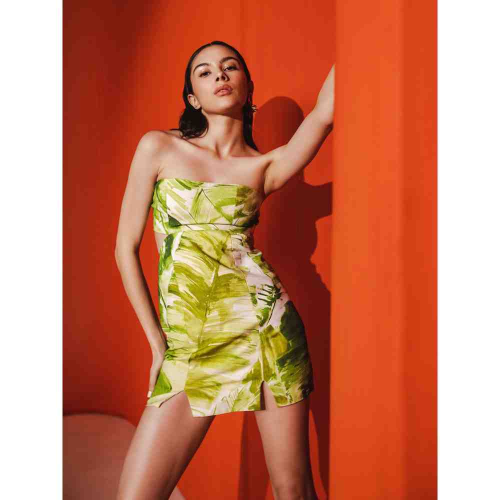 JULY ISSUE Green Ava Trench Jacket & Short Dress (Set of 2)