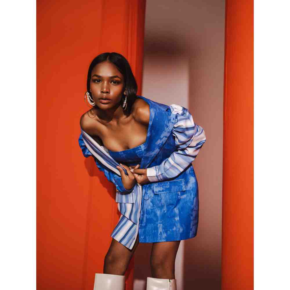 JULY ISSUE Blue Nila Matching Co-ord (Set of 3)