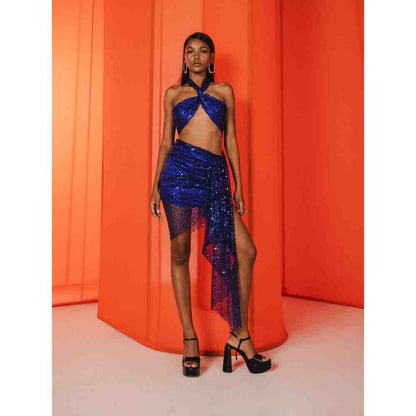 JULY ISSUE Blue Nila Matching Co-ord (Set of 2)