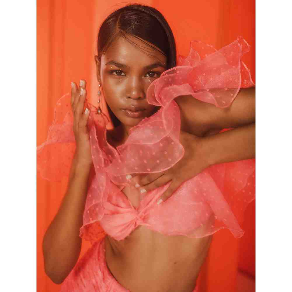 JULY ISSUE Peach Matching Co-ord (Set of 2)