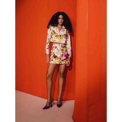 JULY ISSUE Beige Rue Matching Co-ord (Set of 3)