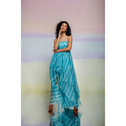 JULY ISSUE Blue Aiko Dress