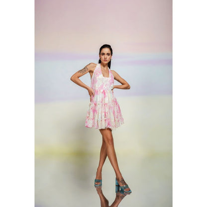 JULY ISSUE Multi-Color Haze Short Dress