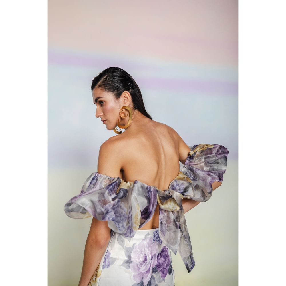 JULY ISSUE Purple Vanessa Dress