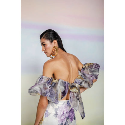 JULY ISSUE Purple Vanessa Dress