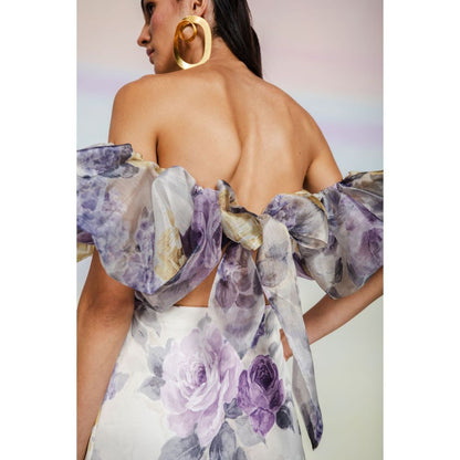 JULY ISSUE Purple Vanessa Dress