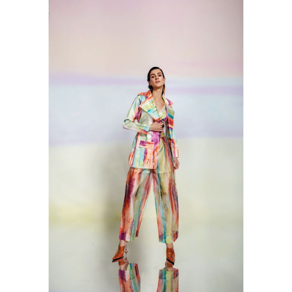 JULY ISSUE Multicolour Xena Co-Ord (Set of 3)