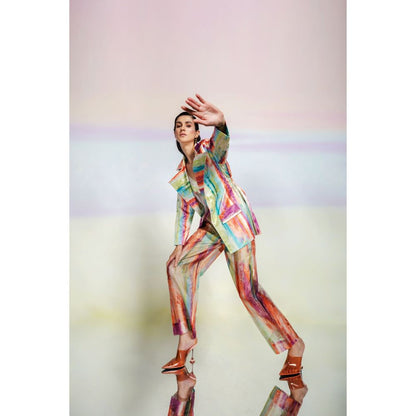 JULY ISSUE Multicolour Xena Co-Ord (Set of 3)