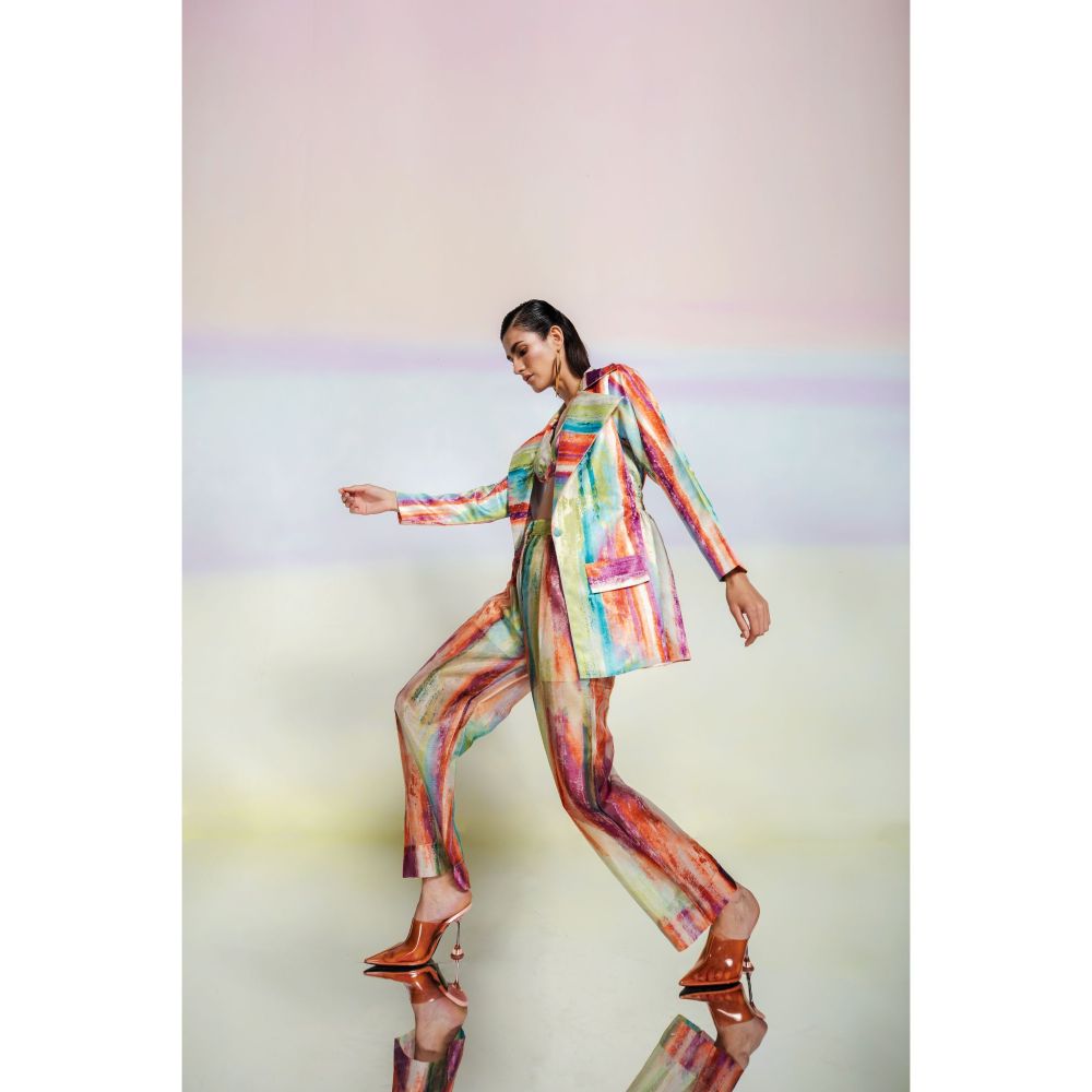 JULY ISSUE Multicolour Xena Co-Ord (Set of 3)