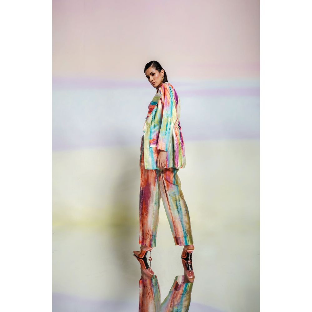 JULY ISSUE Multicolour Xena Co-Ord (Set of 3)