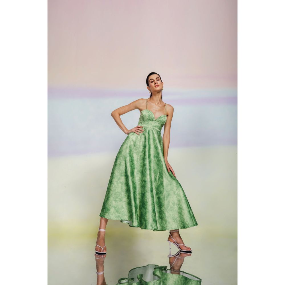 JULY ISSUE Green Tara Dress