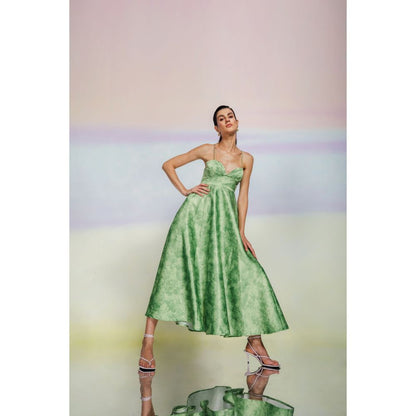 JULY ISSUE Green Tara Dress