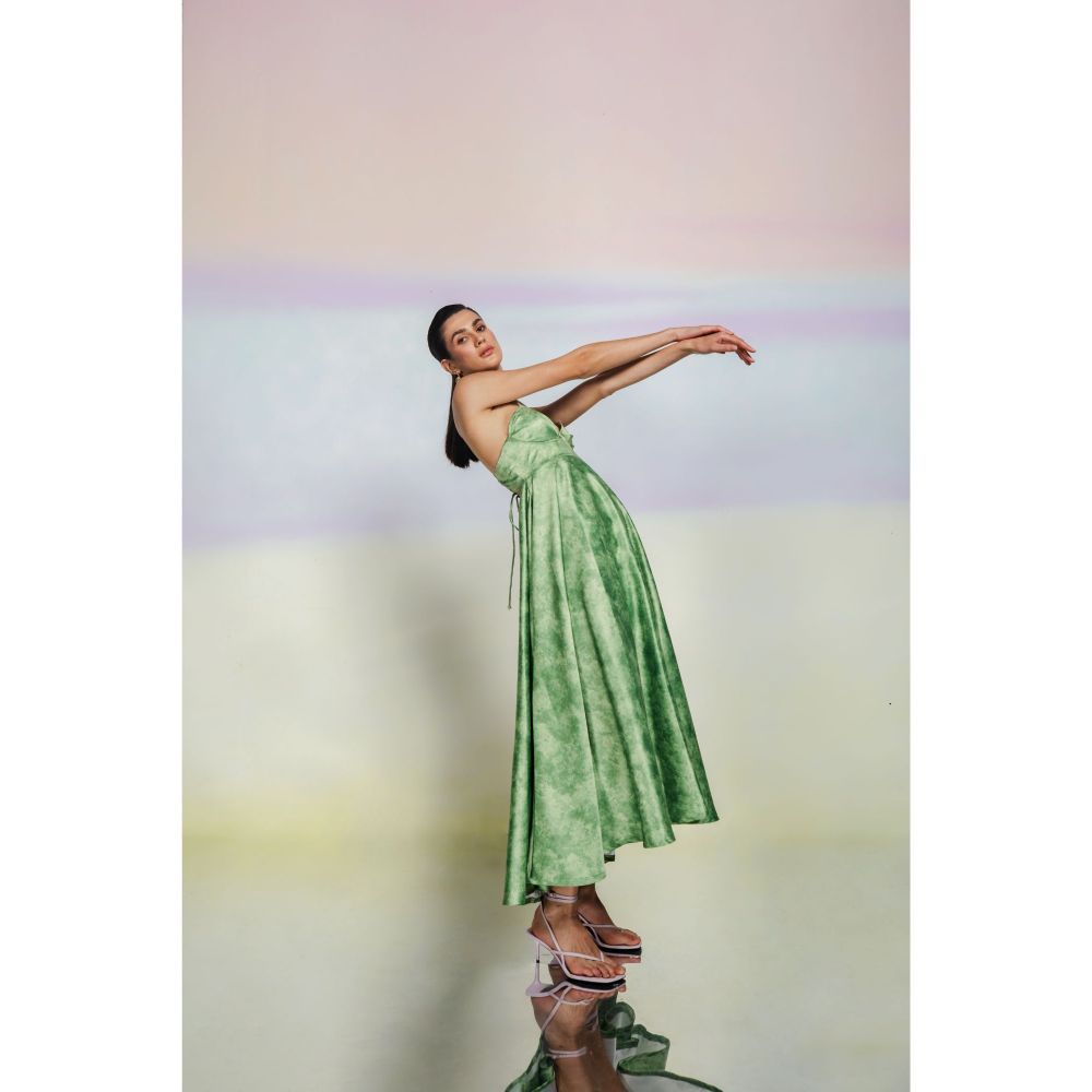 JULY ISSUE Green Tara Dress