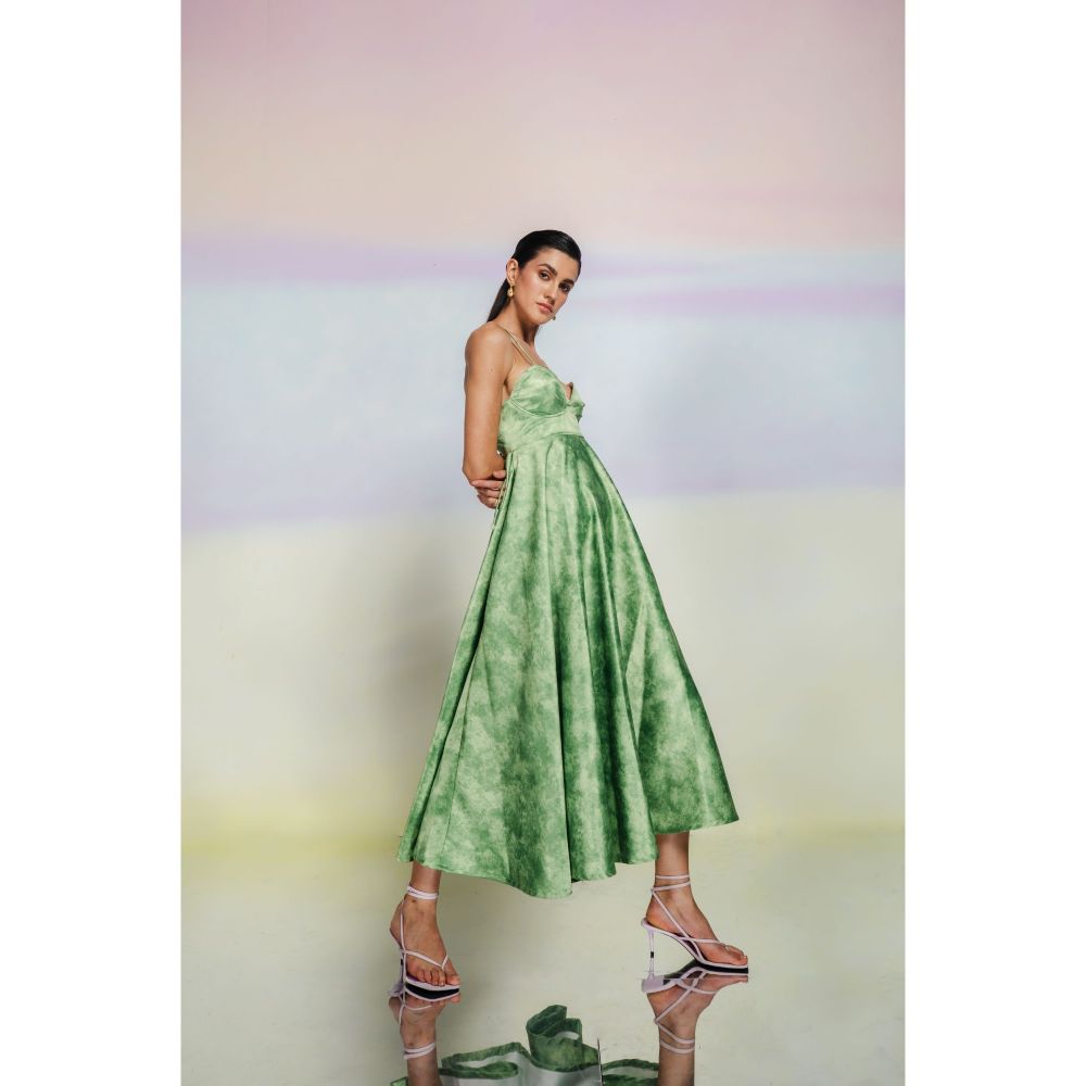 JULY ISSUE Green Tara Dress
