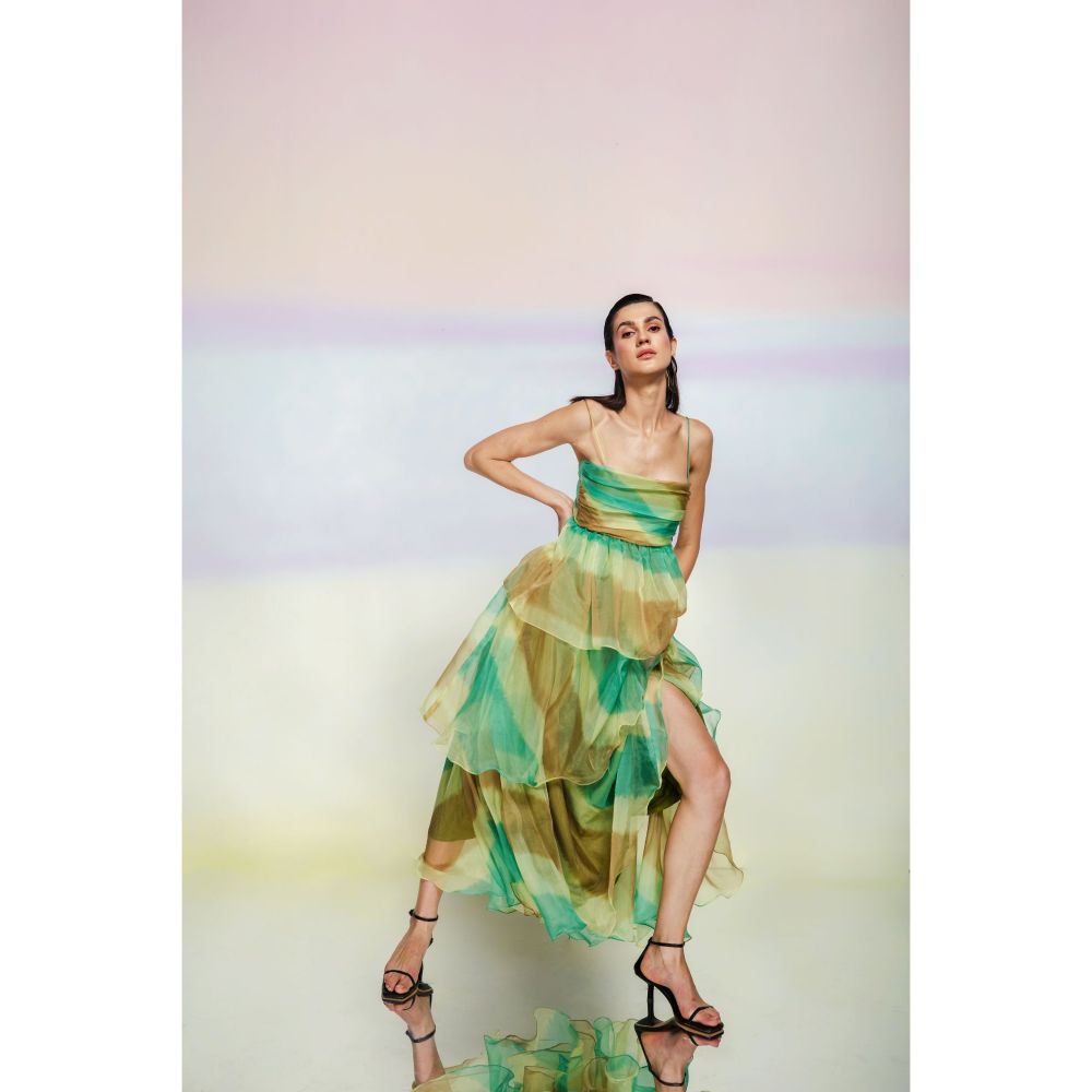 JULY ISSUE Green Arica Dress