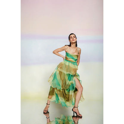 JULY ISSUE Green Arica Dress