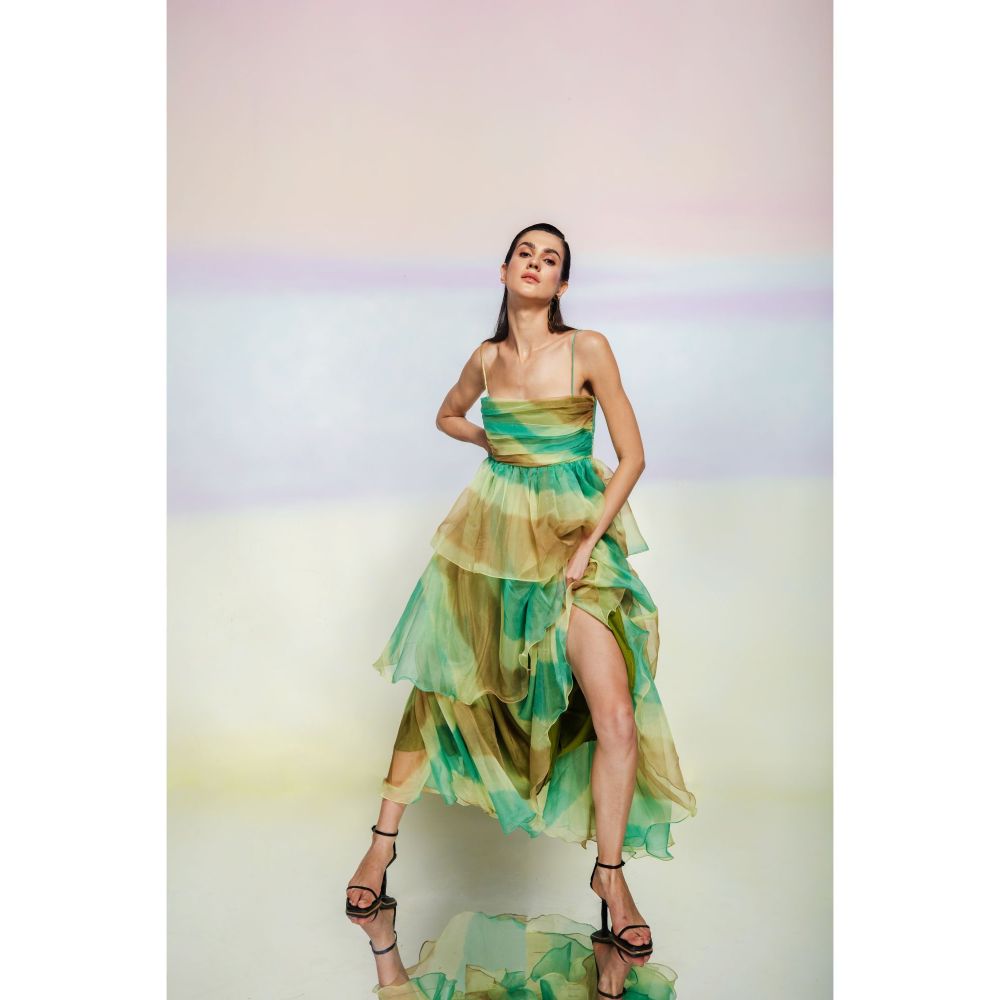 JULY ISSUE Green Arica Dress