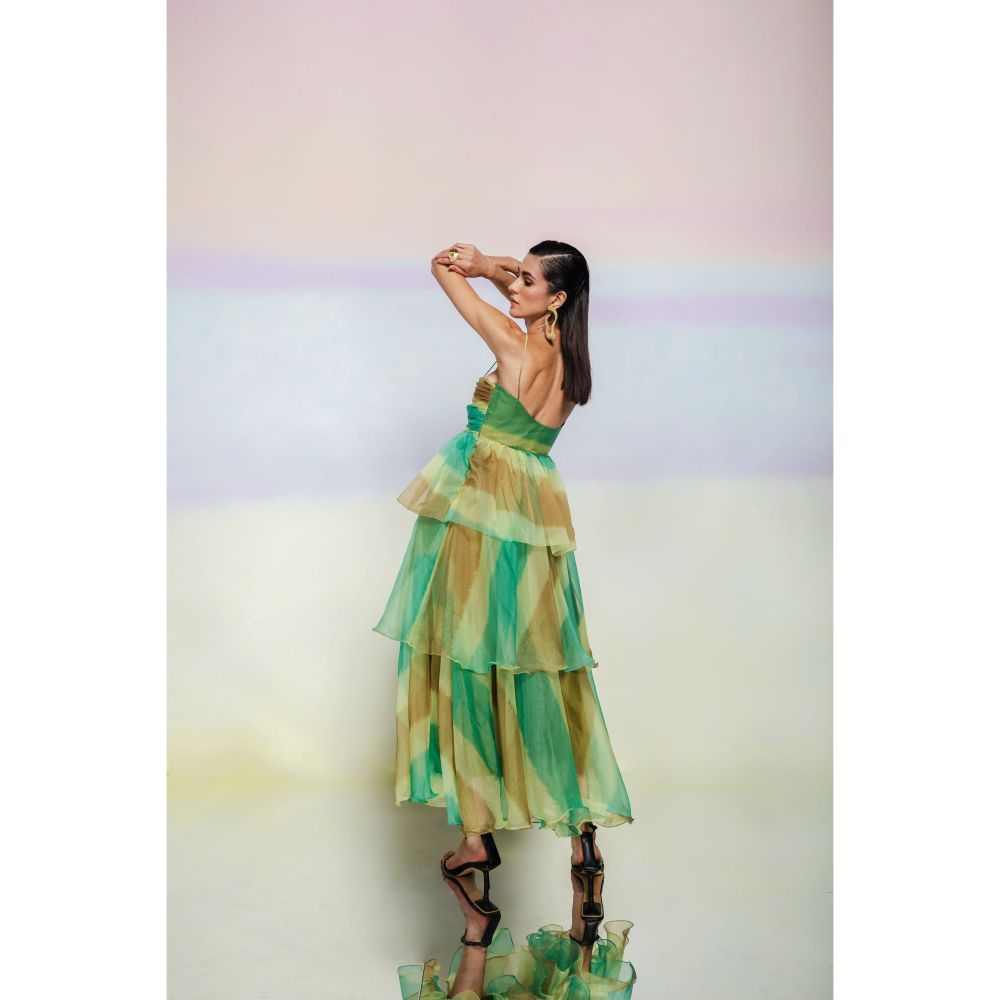 JULY ISSUE Green Arica Dress