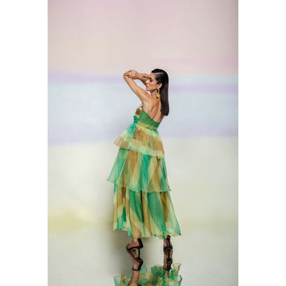 JULY ISSUE Green Arica Dress