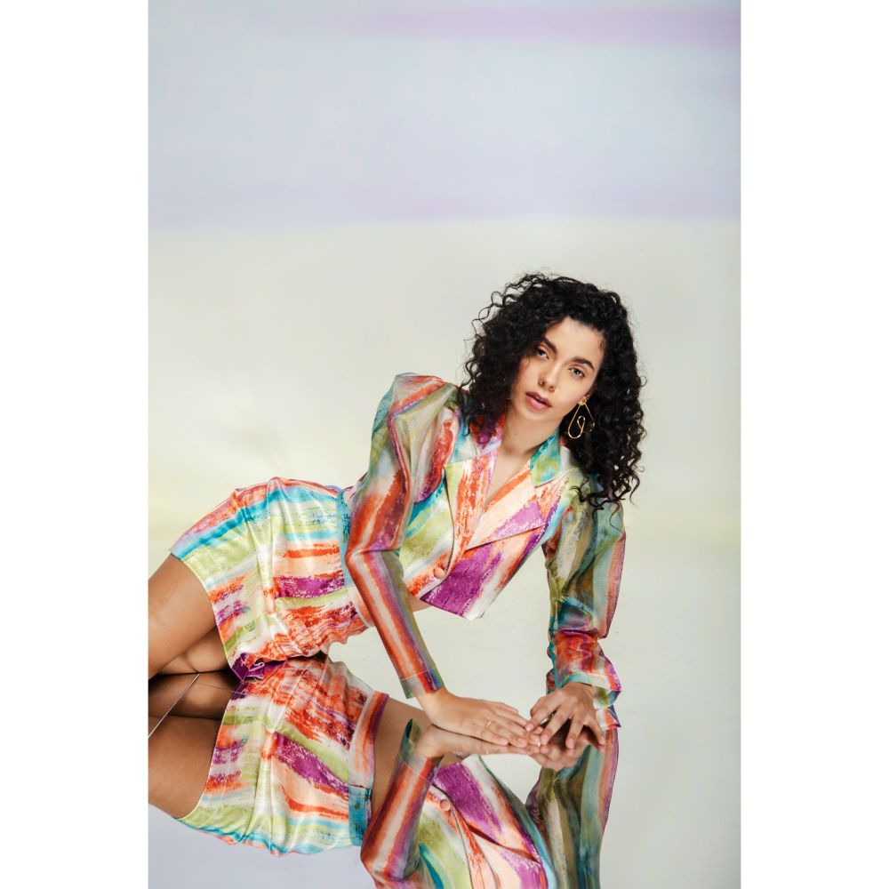 JULY ISSUE Multicolour Xena Co-Ord (Set of 2)