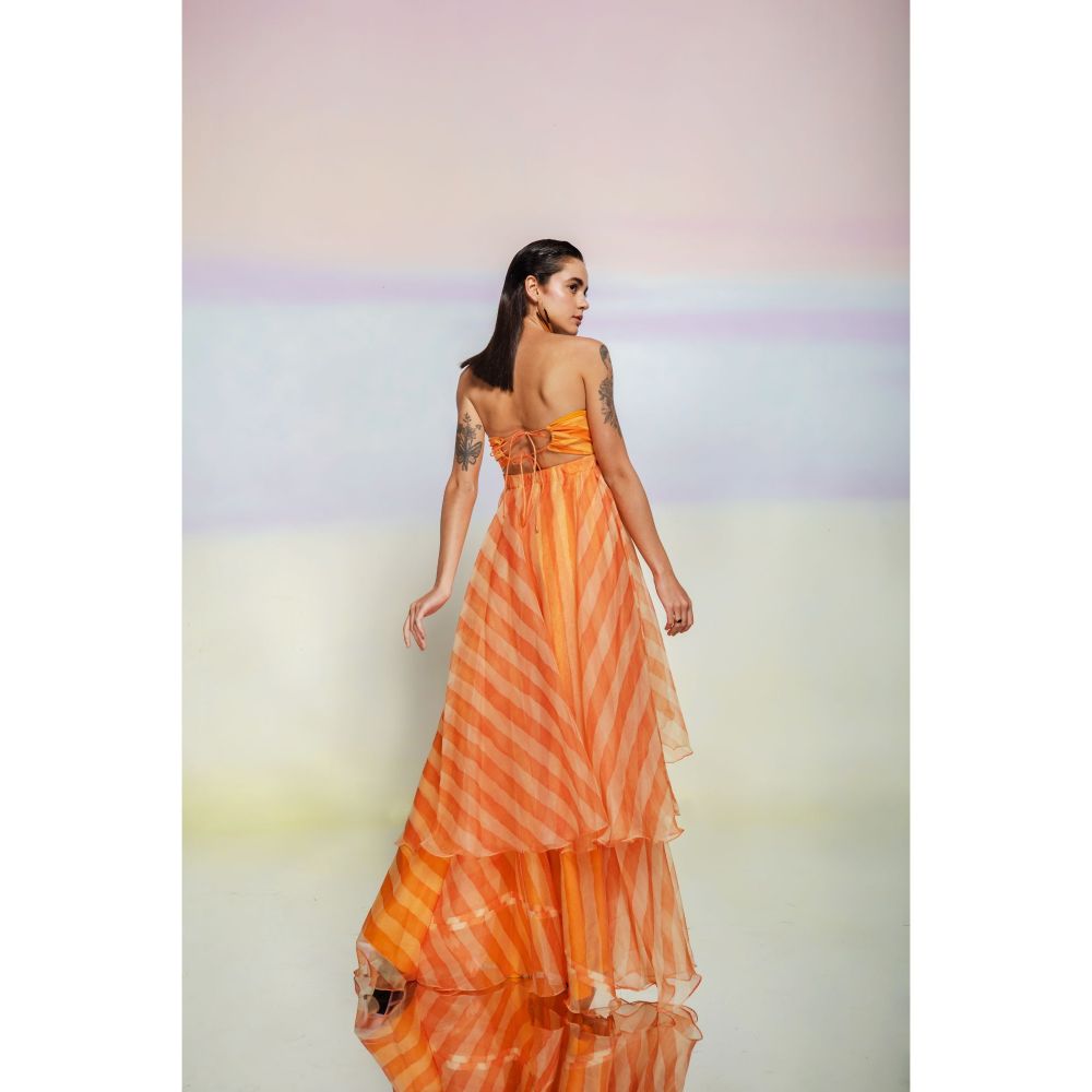 JULY ISSUE Orange Emma Dress