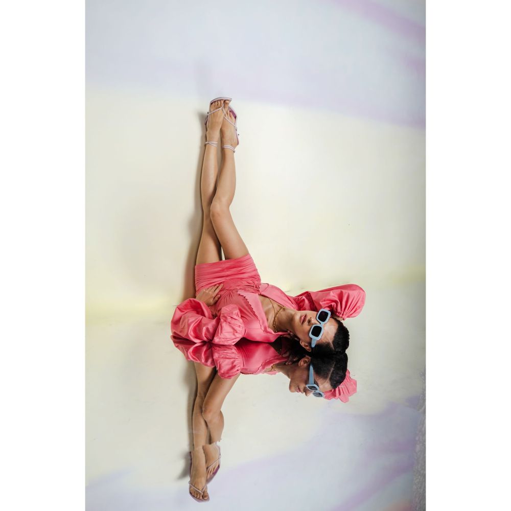 JULY ISSUE Pink Sia Short Dress