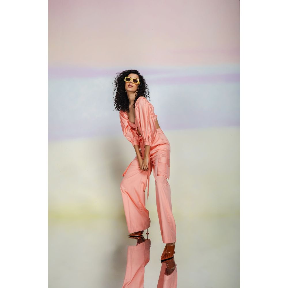 JULY ISSUE Peach Elli Co-Ord 01 (Set of 2)