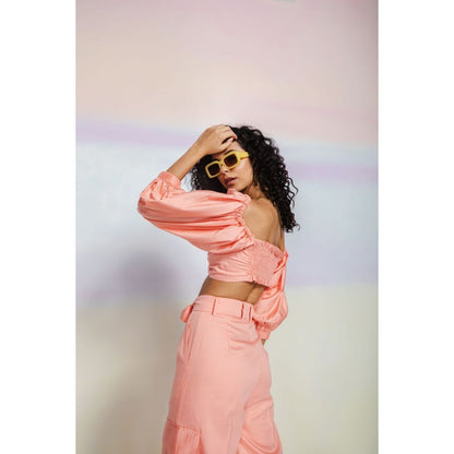 JULY ISSUE Peach Elli Co-Ord 01 (Set of 2)