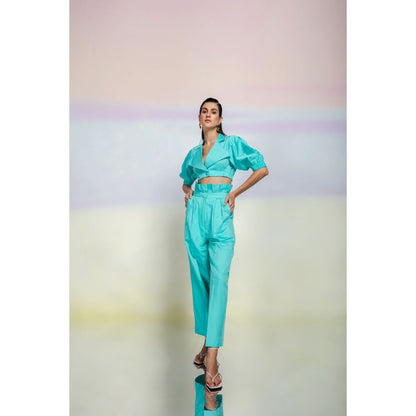 JULY ISSUE Turquoise Holly Co-Ord (Set of 2)