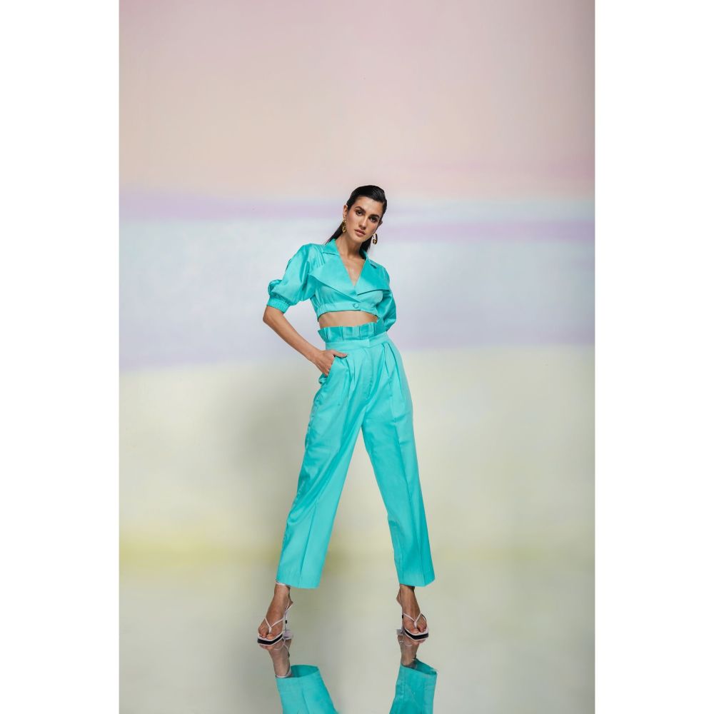 JULY ISSUE Turquoise Holly Co-Ord (Set of 2)