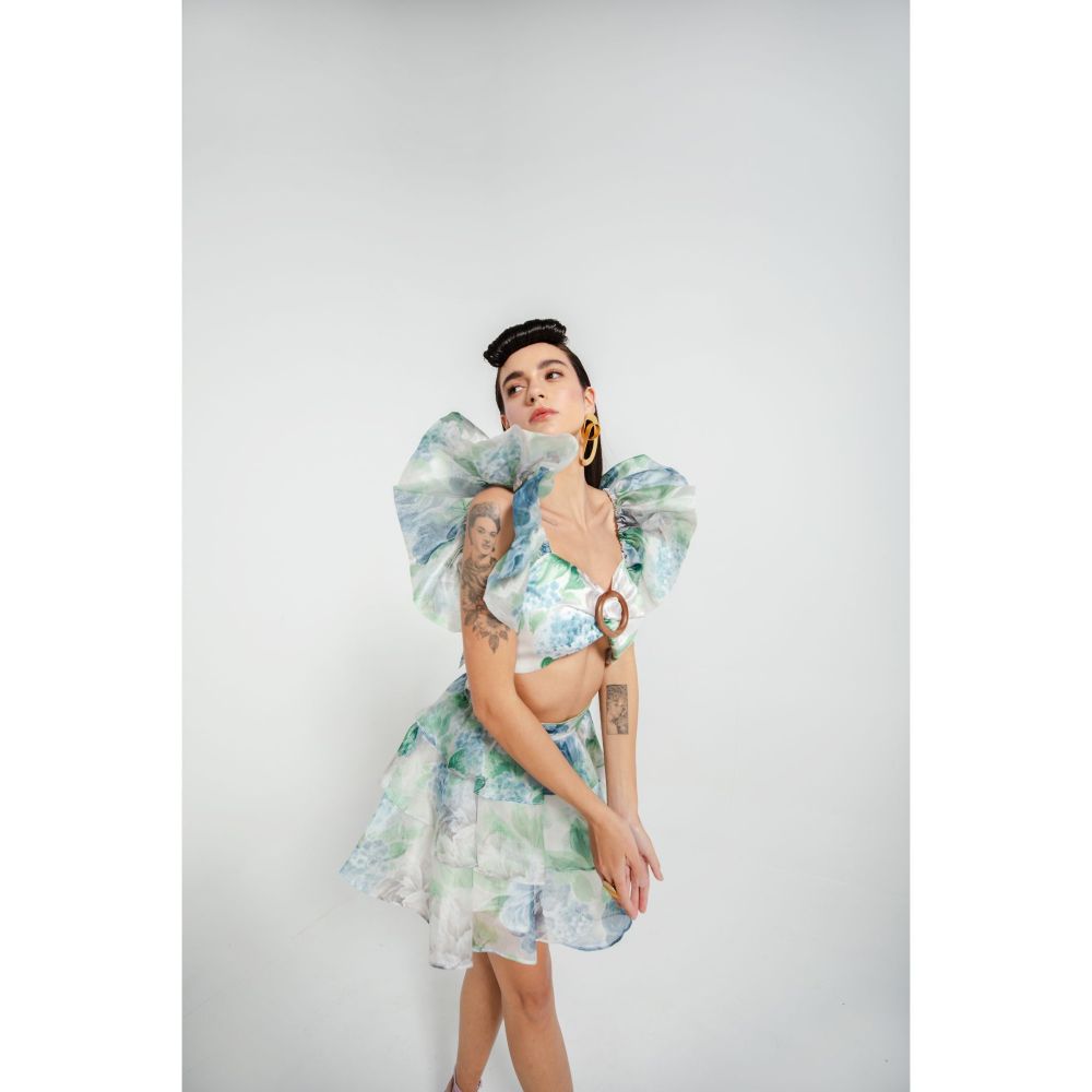 JULY ISSUE Green Viola Co-Ord (Set of 2)