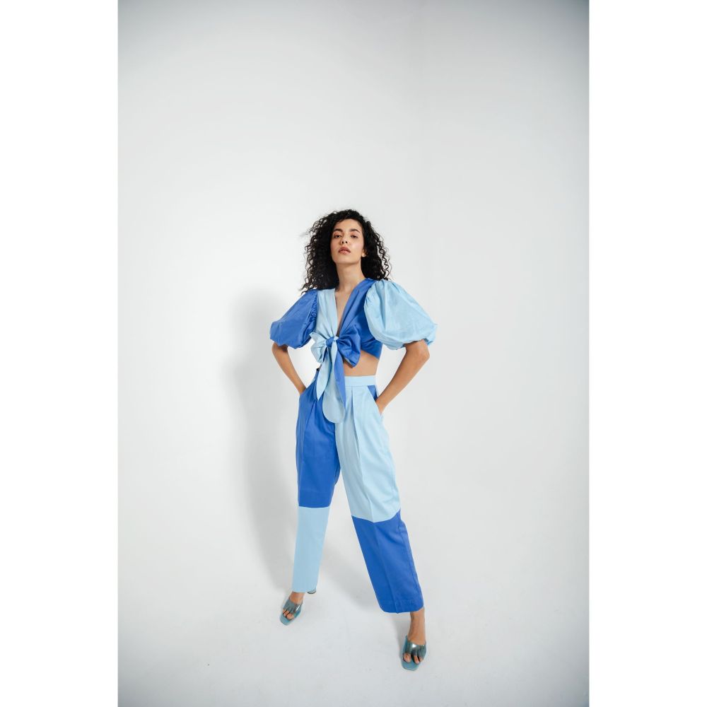 JULY ISSUE Blue Tessa Co-Ord (Set of 2)