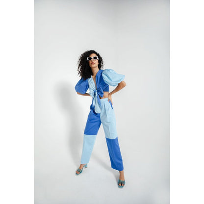 JULY ISSUE Blue Tessa Co-Ord (Set of 2)