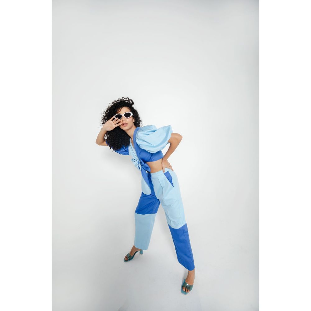 JULY ISSUE Blue Tessa Co-Ord (Set of 2)
