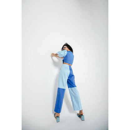 JULY ISSUE Blue Tessa Co-Ord (Set of 2)